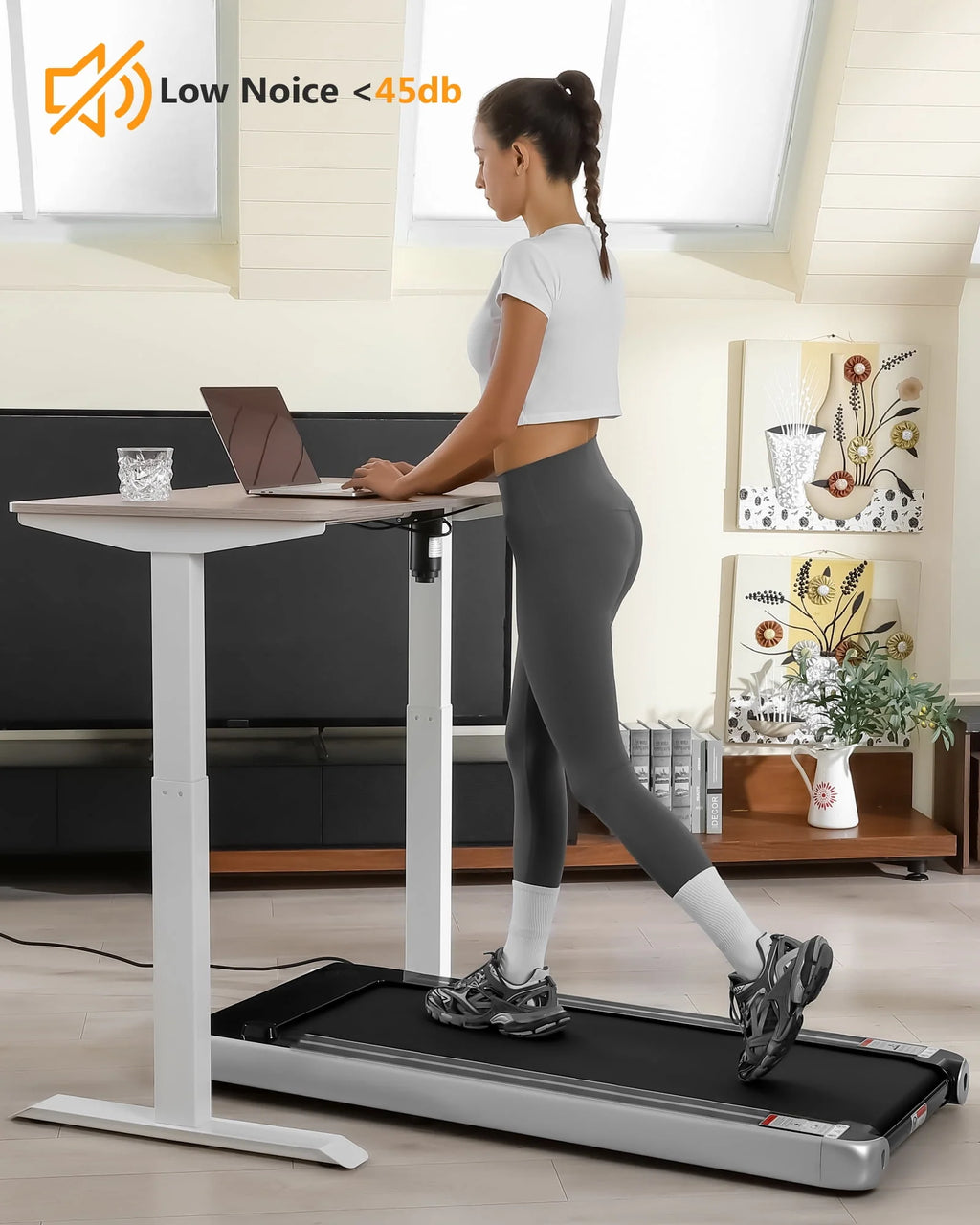 Desk Treadmill 2.5H with Remote Control LCD Monitor S40809