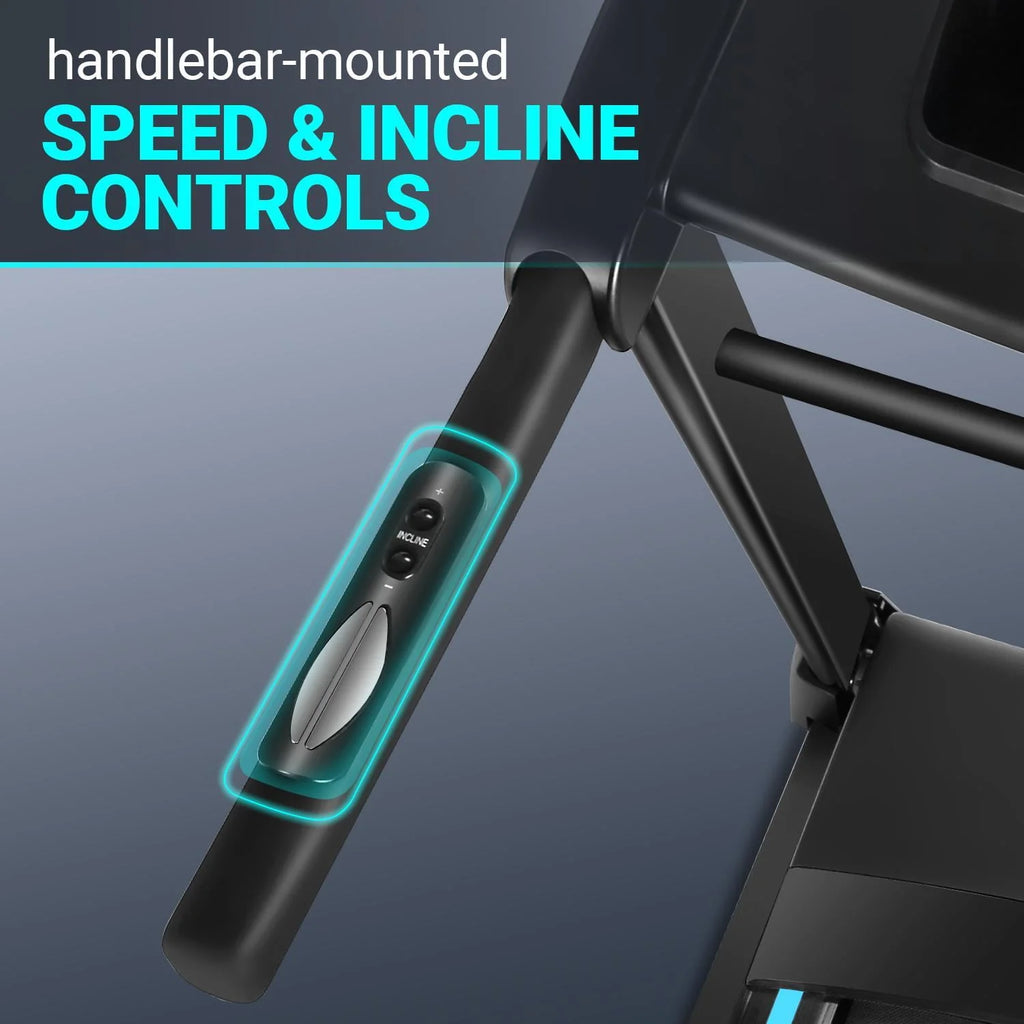 Auto Incline Treadmill with Bluetooth Speaker and LCD Display F587