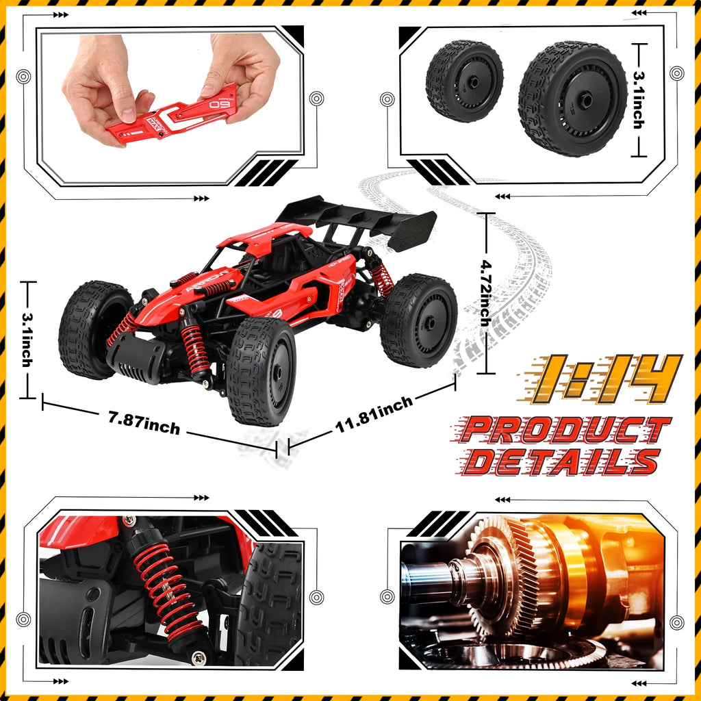 Remote Control Car 1:14 Alloy High Speed RC Racing Car V544