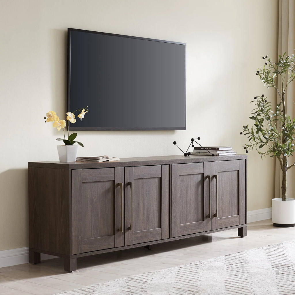White Rectangular TV Stand E9852