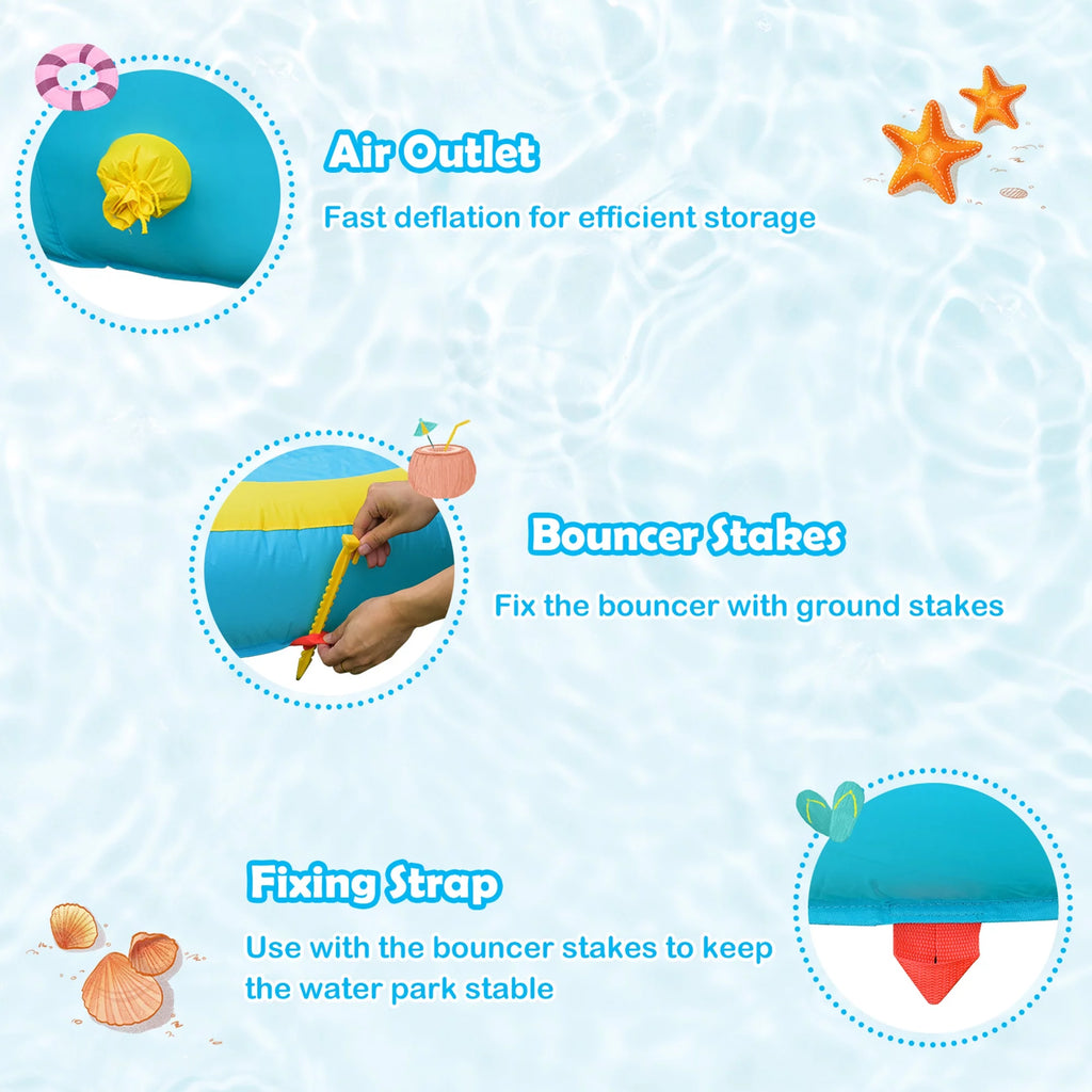 Inflatable Bouncy Splash Pool Climbing Wall T57250