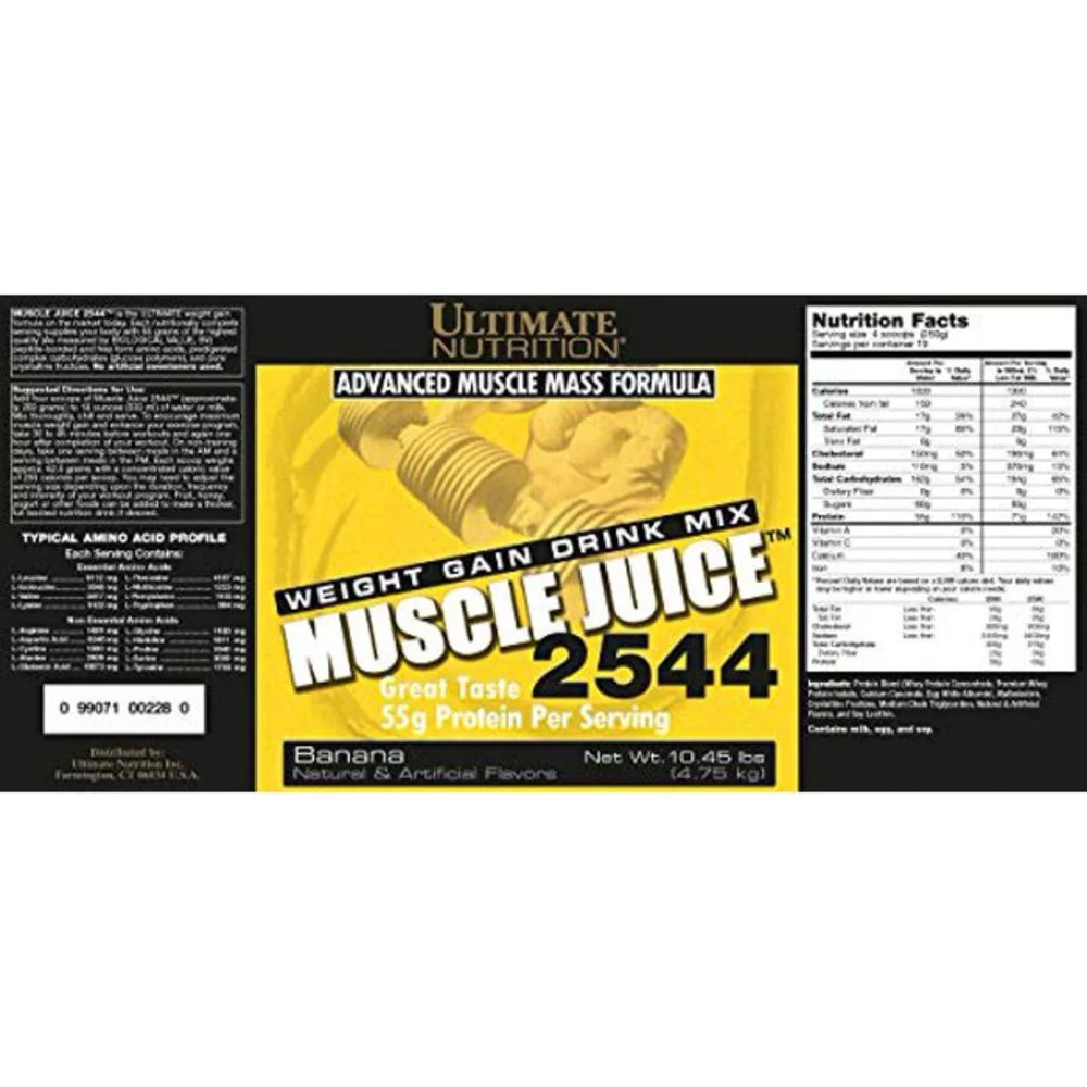 Banana Whey Protein Weight Gain Drink Mix 10.45 Pounds Z24560