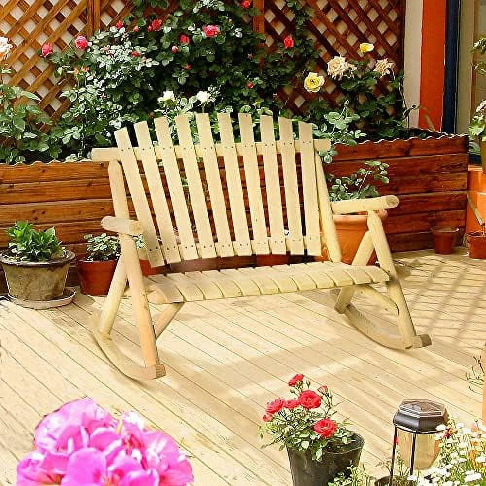 Wooden Porch Rocking Bench H938444