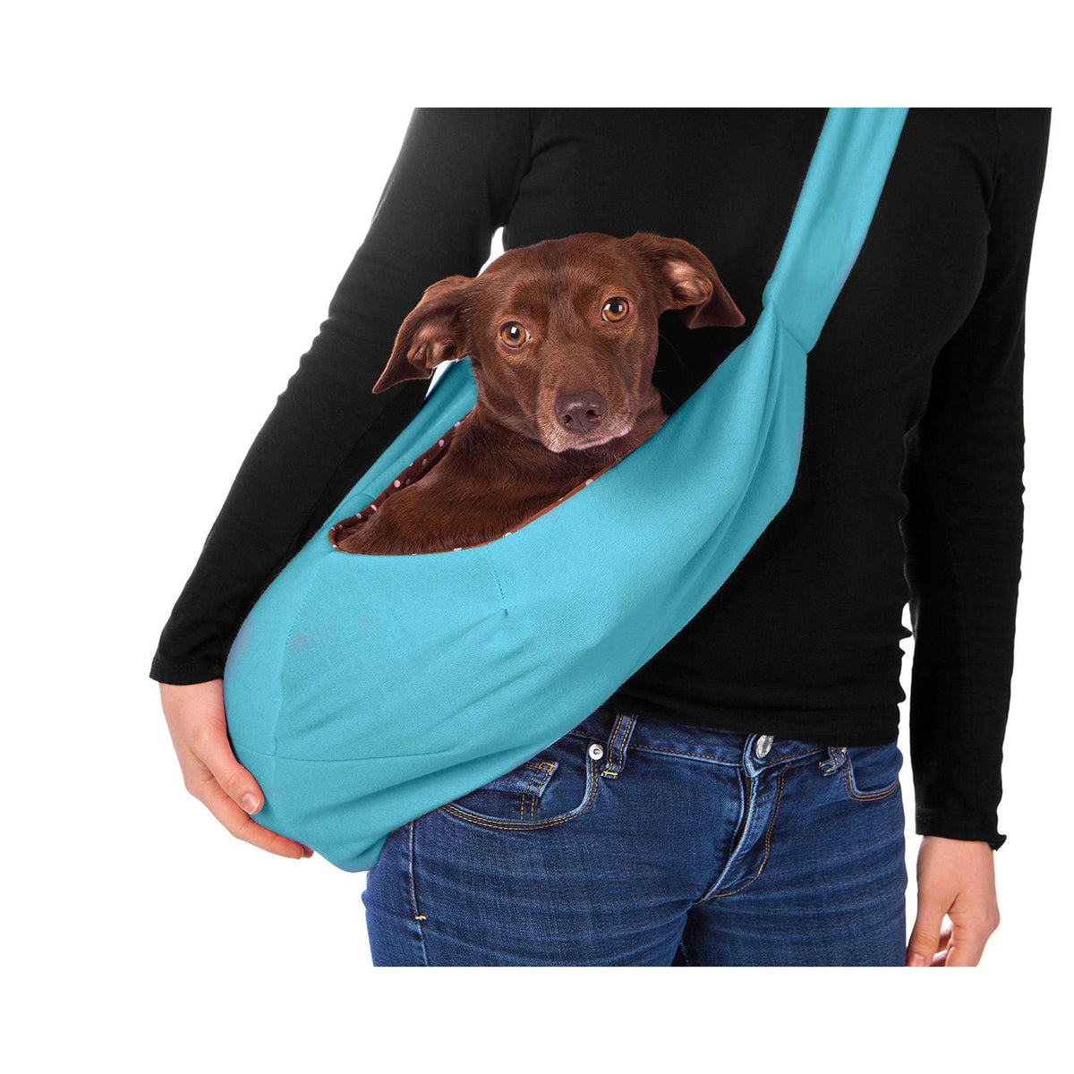 Dog and Cat Sling Carrier Reversible Pet Papoose Bag S509482