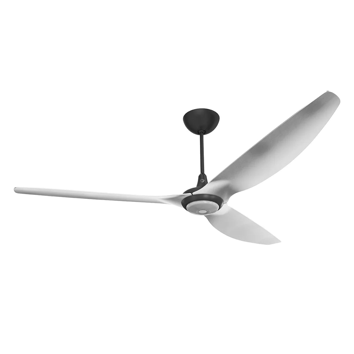 84 Ceiling Fan with Brushed Aluminum Blades and Black Finish V8936