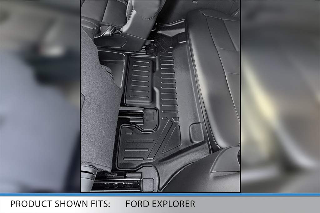 Black 3 Row Floor Mats and Cargo Liner Set S82779