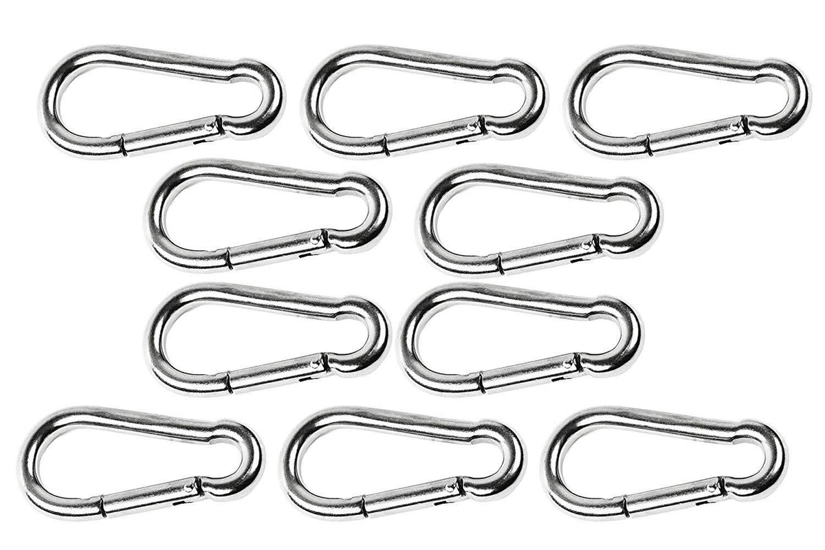 316 Stainless-Steel 4” Carabiners 10pcs P8383