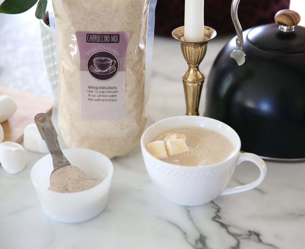 White Chocolate Instant Cappuccino Hot Drink Mix 5 Pound Bag E642