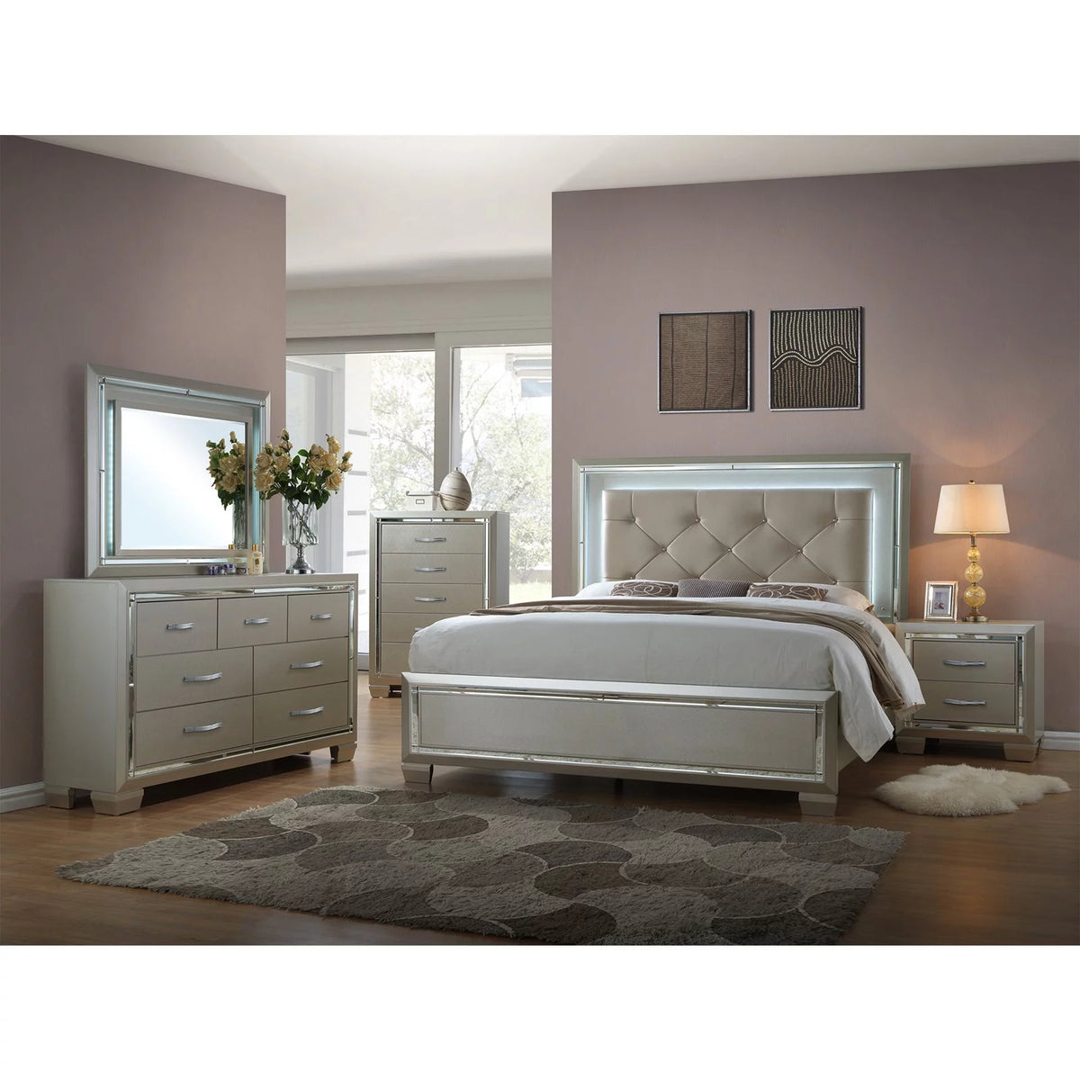 King Panel Bed G91336
