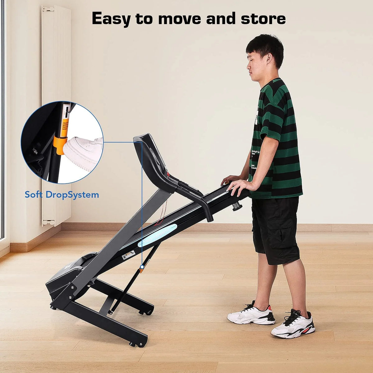 Folding Treadmill with 12% Auto Incline, 2.5 HP Motor W299381