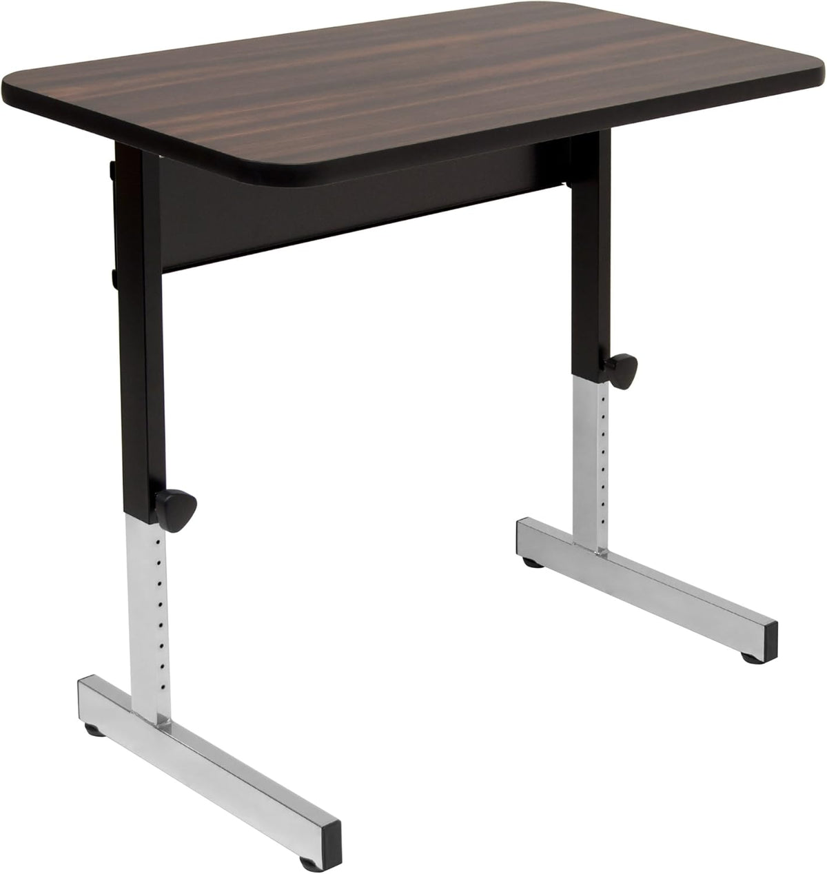 Height Adjustable Black Desk with Grey Top K4550