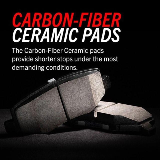 Front Ceramic Brake Pads with Hardware S493