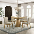 Round Pedestal Dining Set with 4 Chairs J8269