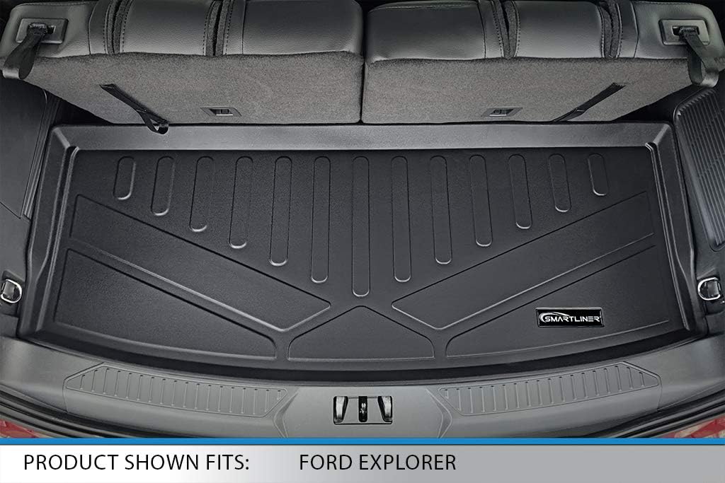 Black 3 Row Floor Mats and Cargo Liner Set S82779
