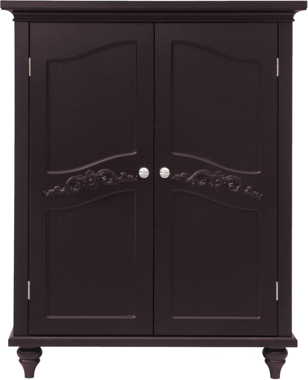 Freestanding Floor Cabinet with 2 Doors and 2 Adjustable Shelves Y614168