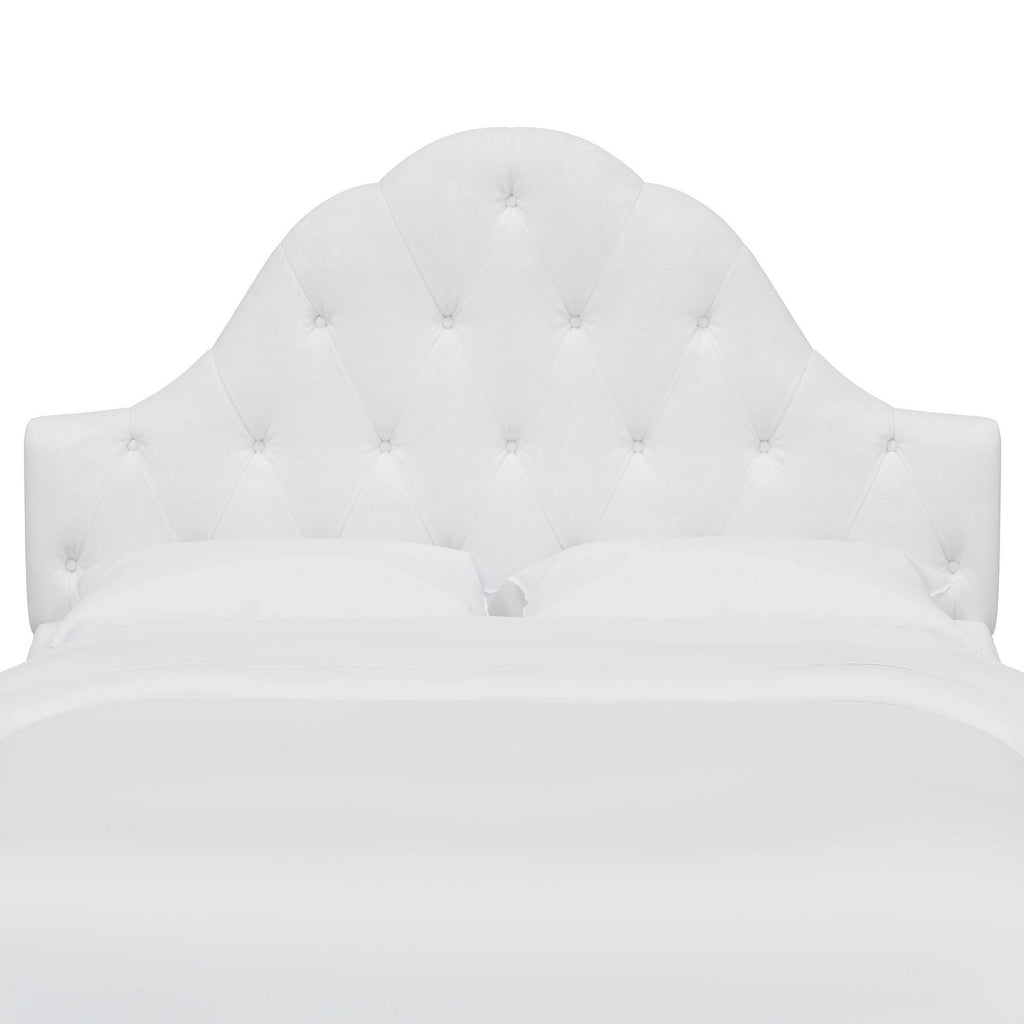 White Twin Kids' Tufted Headboard C637