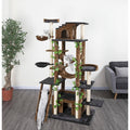 77 in. High Brown/Black Cat Tree Furniture E33829