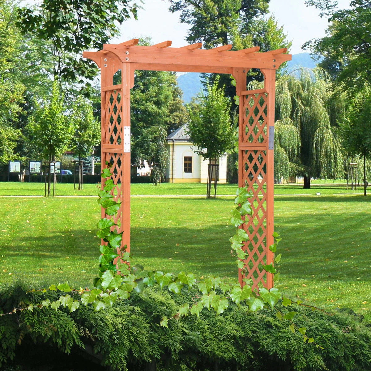 Wooden Garden Arch Trellis Pergola X679