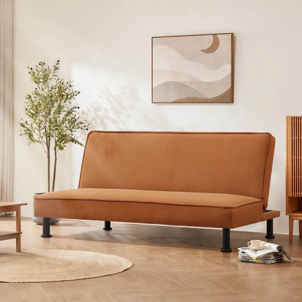 Flannel Convertible Sleeper Futon Sofa Bed L1725