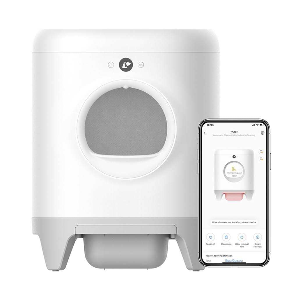 Self-Cleaning Wifi Enabled Automatic Cat Litter Box with Litter Mat V75295