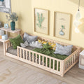 Twin Size Floor Bed with Safety Guardrails A615575