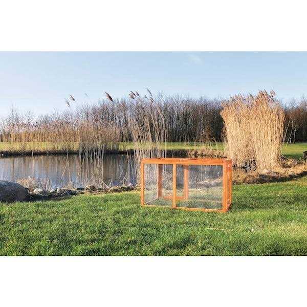 Large Metal Chicken Coop Walk-in Poultry Cage with Waterproof Cover Y67574