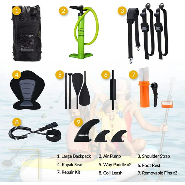 Inflatable Stand Up Paddle Board with Kayak Convertible Seat Y597
