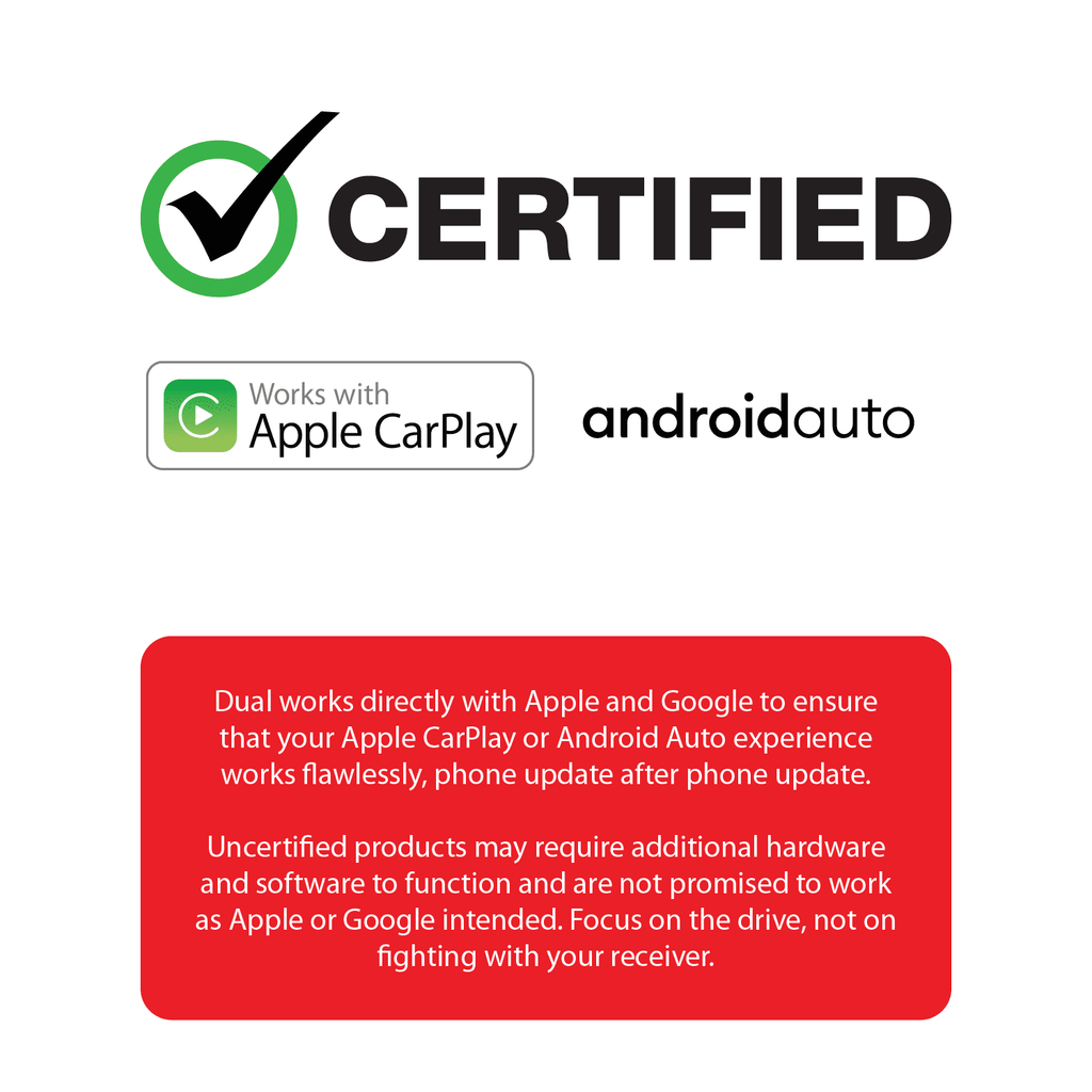 10.1 Double DIN Car Stereo with Apple CarPlay Android Auto C240561