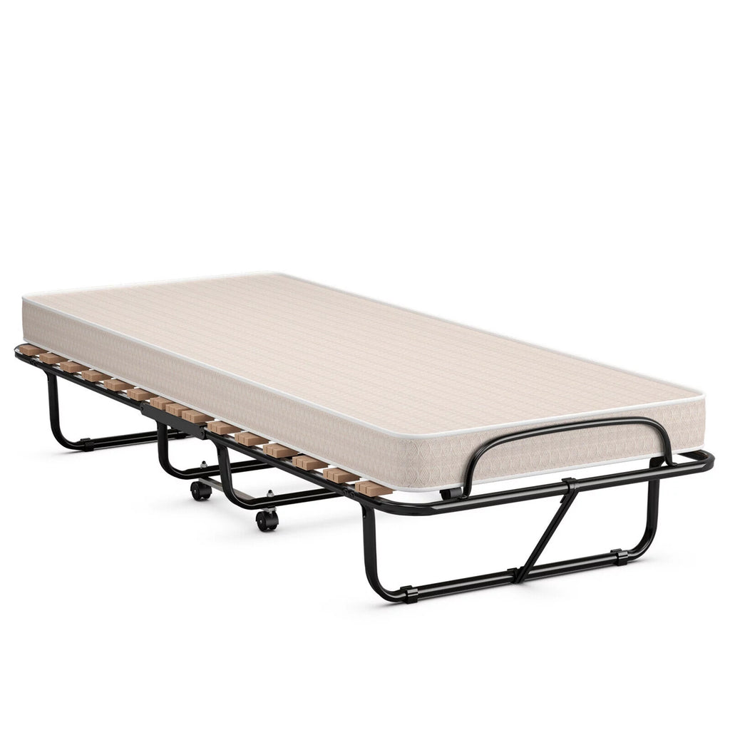 Folding Bed with Memory Foam Mattress W790149