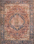 Red Navy 3'6 x 5'6 Rug E77882