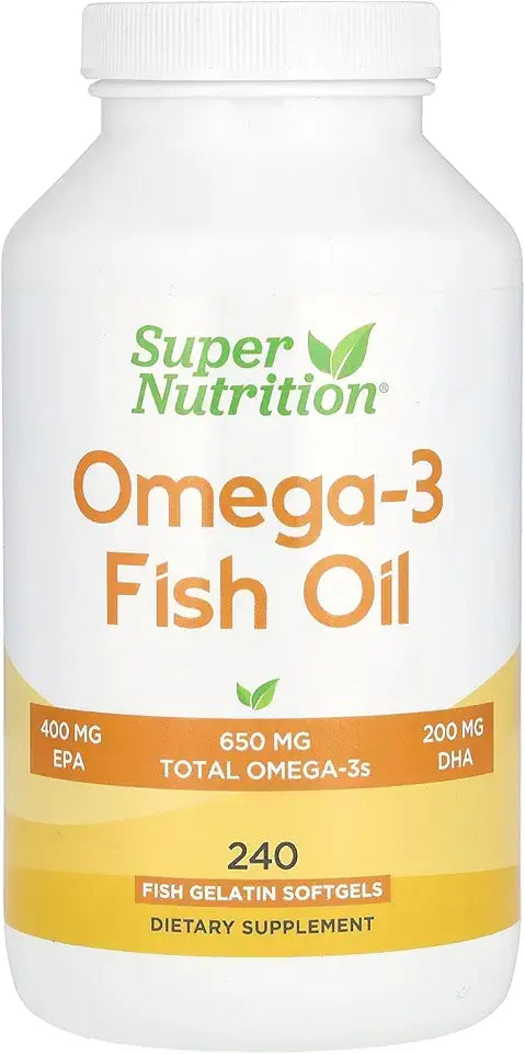 Omega-3 Fish Oil 1,000 mg 240 Fish Softgels Q76894