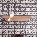 Natural Oak Wall Mounted Bathroom Shelf 30 in. Q403