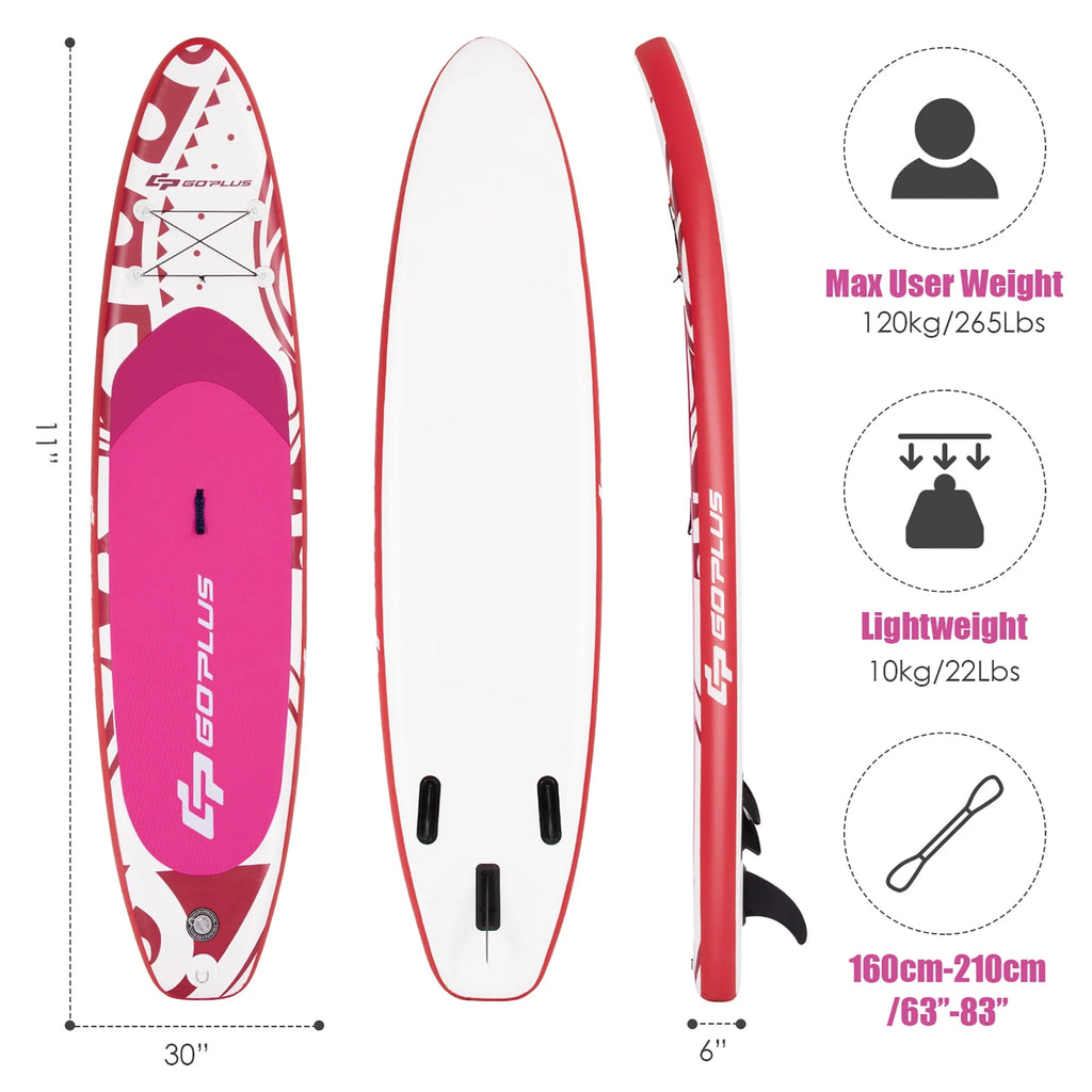 11' Inflatable Stand Up Paddle Board Blue E698