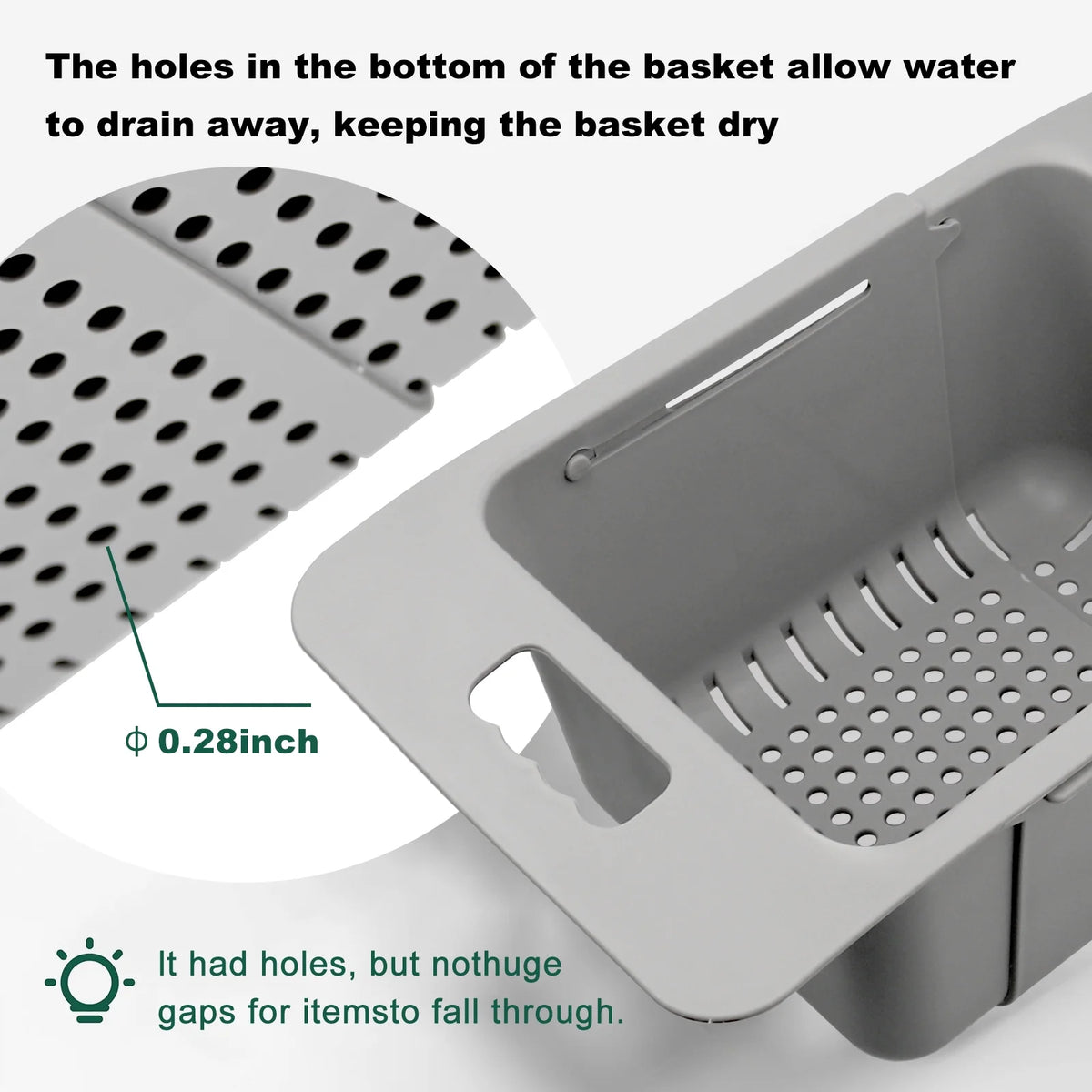 Adjustable Freezer Baskets with Handle S1213