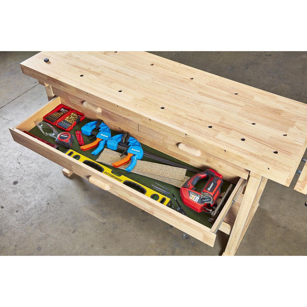 60 in. 3-Drawer Hardwood Workbench X92987