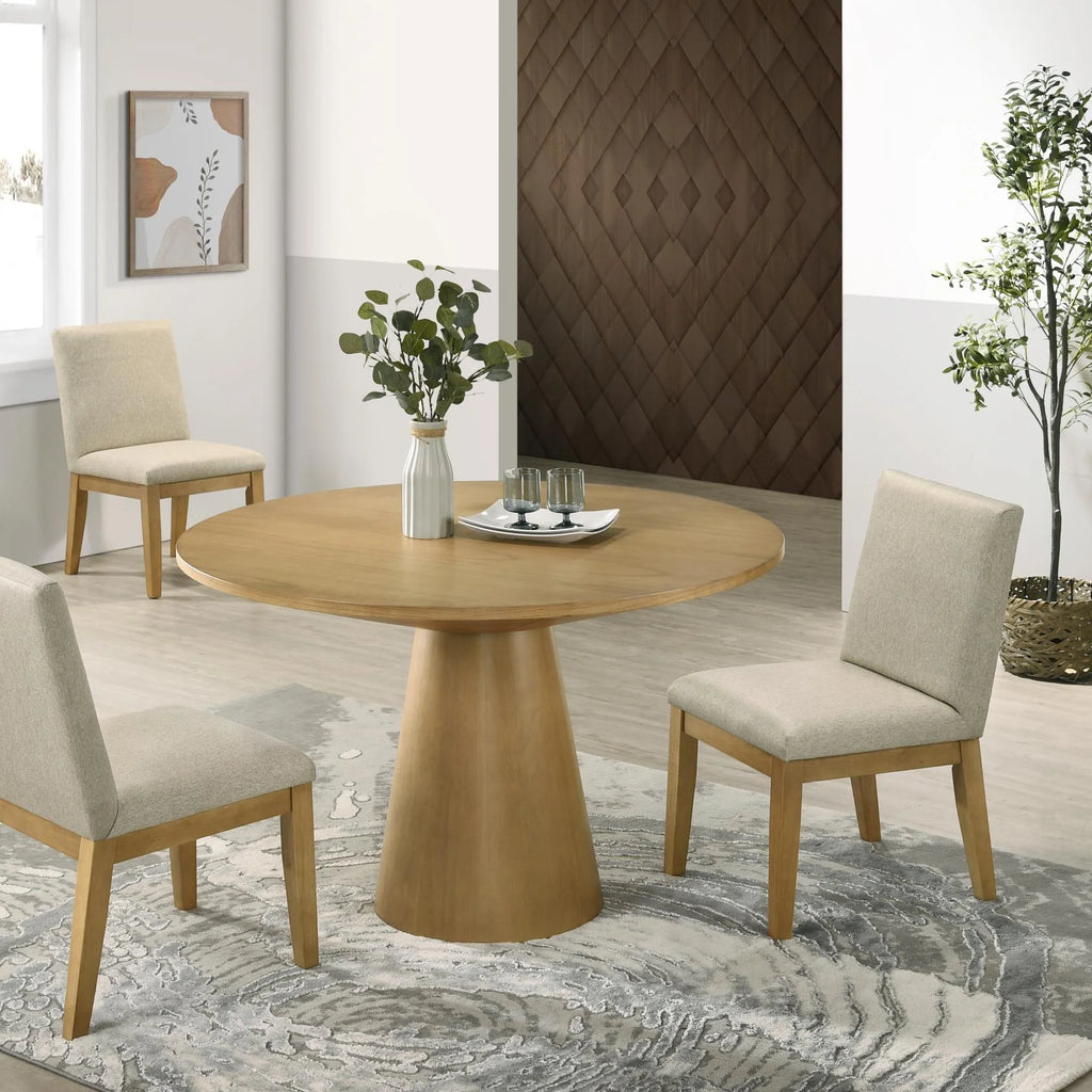 Round Pedestal Dining Set with 4 Chairs J8269