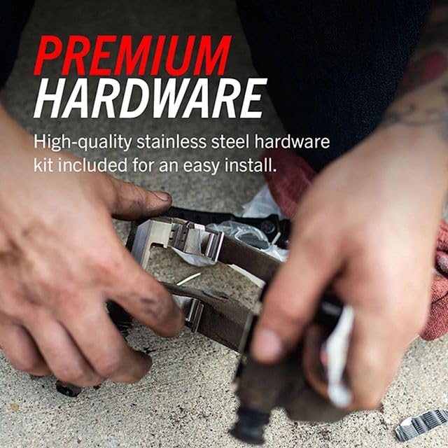 Front Ceramic Brake Pads with Hardware S493