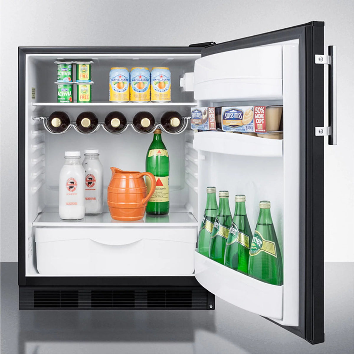 Black Freestanding Counter Height All-Refrigerator C44085