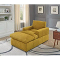 Yellow Fabric Chaise Lounge D37390