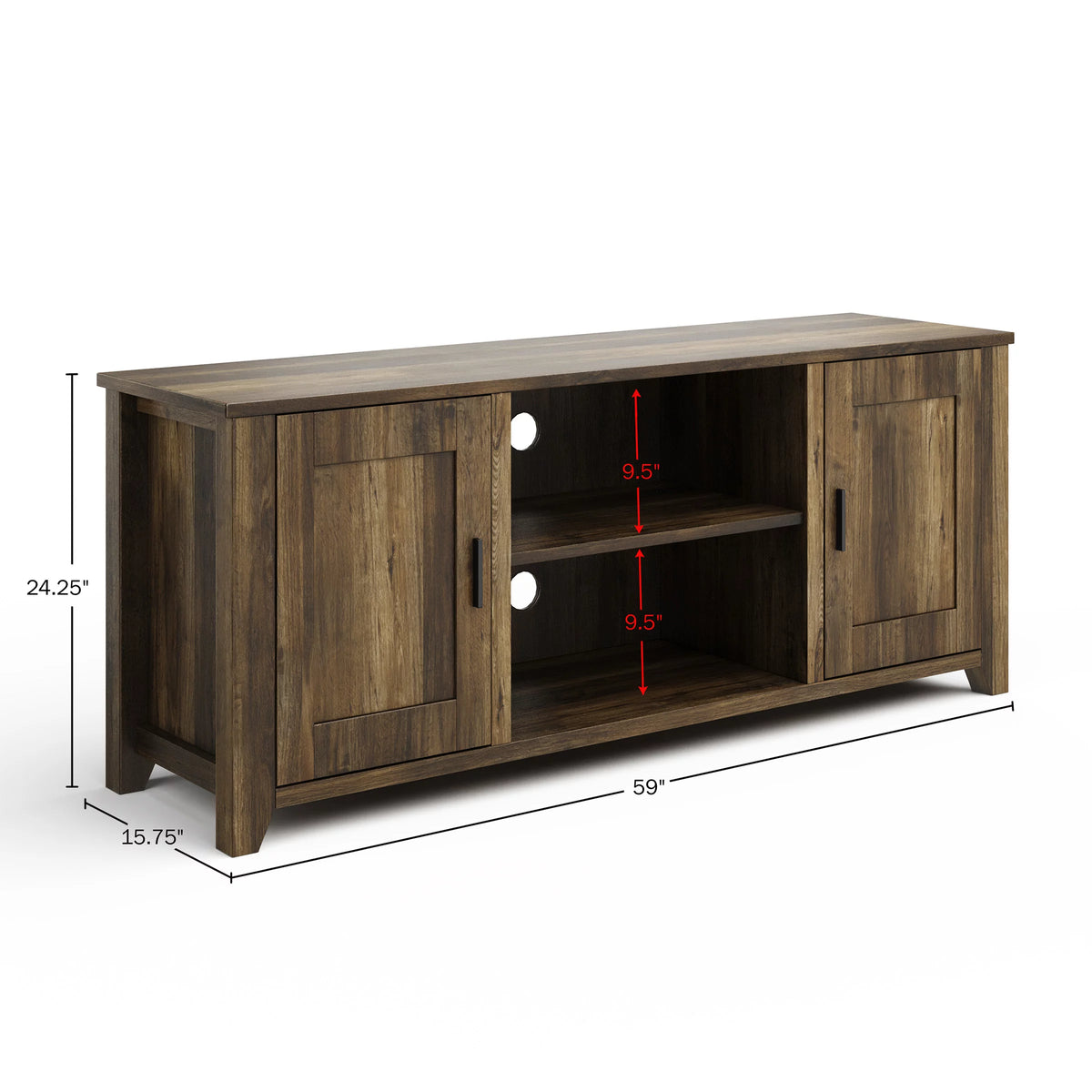 2-Door Farmhouse Style TV Stand N683