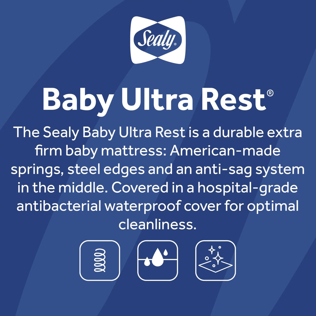 2-Stage Antibacterial Baby Crib & Toddler Mattress B2284
