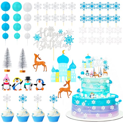35 Piece Christmas Cake Topper Set T645555