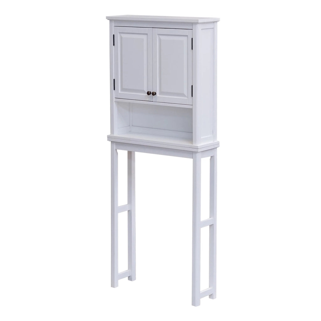 Over the Toilet Storage with Upper Cabinet and Open Shelf V58180