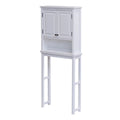 Over the Toilet Storage with Upper Cabinet and Open Shelf V58180