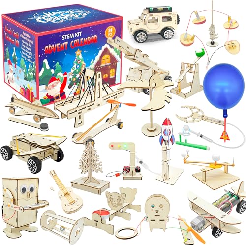 Wooden STEM Projects Kit Advent Calendar L5492