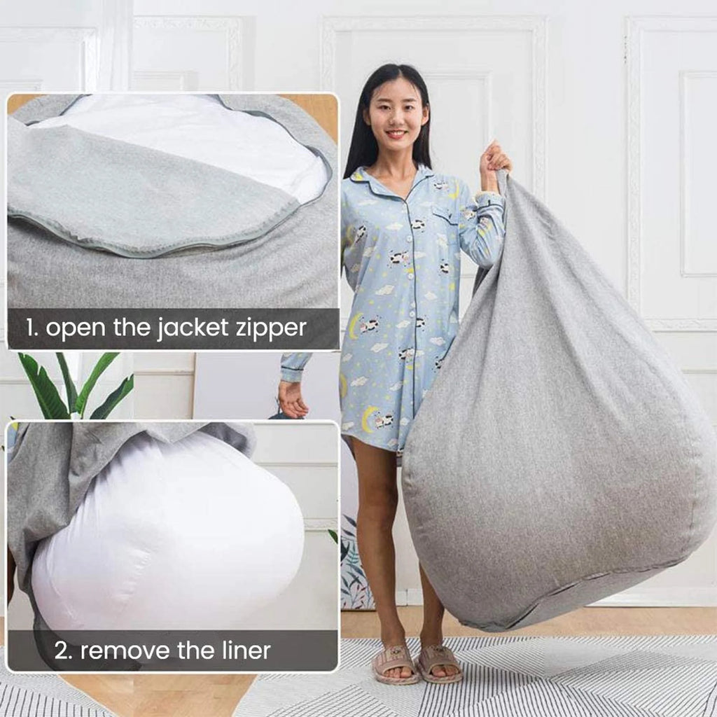 Beanbag Cover Lazy Sofa Cover D5415