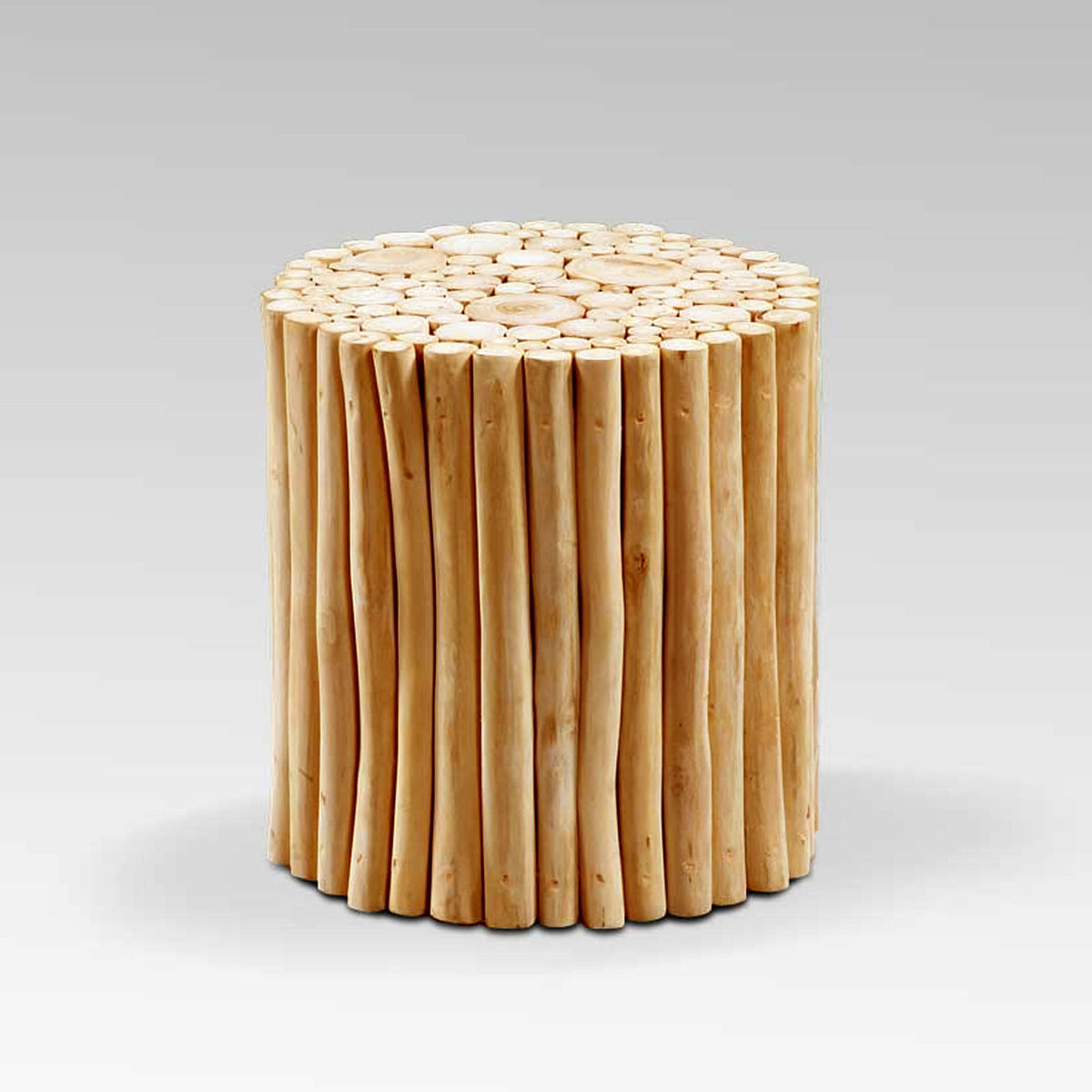 Acacia Wood End Table 17.75 Inches Tall S643