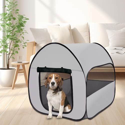 Large Portable Pop-Up Dog Kennel with Carry Bag G806