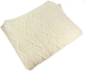 Aran Knit Merino Wool Blanket O10684
