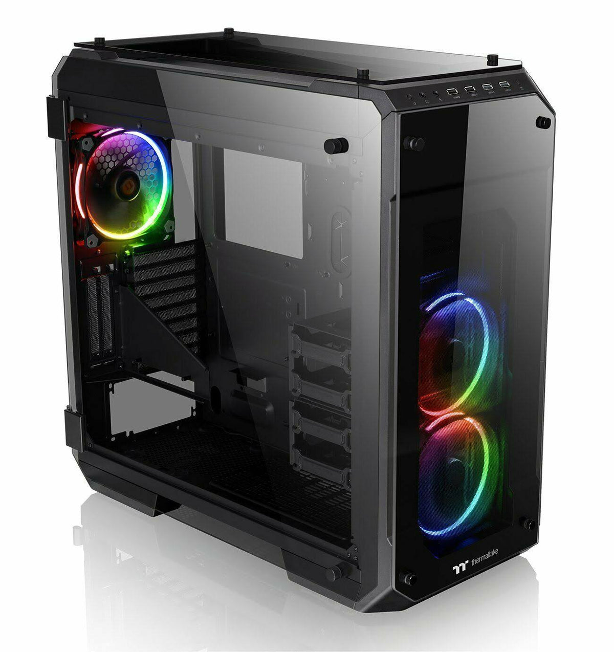 Black Full Tower Gaming Computer Chassis K1920